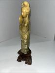 Guanyin Soapstone Figure on Maribel Base, 6