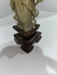 Guanyin Soapstone Figure on Maribel Base, 6