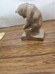 Hand carved Soapstone or Marble, Bear Cub. It could be from Alaska or Canada.