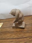 Hand carved Soapstone or Marble, Bear Cub. It could be from Alaska or Canada.