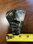 Vintage Inuit Soapstone Eskimo Head Carving