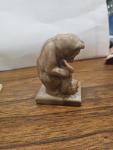 Hand carved Soapstone or Marble, Bear Cub. It could be from Alaska or Canada.