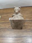 Hand carved Soapstone or Marble, Bear Cub. It could be from Alaska or Canada.