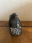 Vintage “Wolf Original” Black Carved Soapstone Sculpture Two Entwined Seals 3.5”