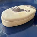 Kenyan Soapstone Elephant Trinket Box Lid