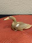 Polished Soapstone Duck Primitive Style Carving