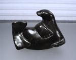 Inuit Hand Carved Seal Soapstone Sculpture