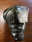 Vintage Inuit Soapstone Eskimo Head Carving