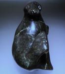 Inuit Hand Carved Seal Soapstone Sculpture