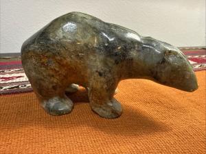 Inuit Soapstone Bear by William Luke