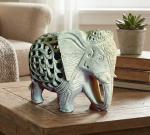 Soapstone Carved Elephant with Baby Inside