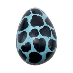 Handmade Kisii Soapstone Giraffe Egg Carving