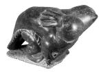 Inuit Soapstone Eskimo with Seal Carving