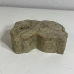 Soapstone Elephant Trinket Box with Lid