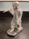 Inuit Soapstone Ice Fisherman Carving by Herb