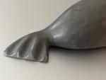 Mina Iqaluq Soapstone Inuit Seal Sculpture