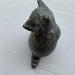 Soapstone Wolf and Raccoon Vintage Sculptures