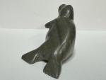 Inuit Soapstone Seal Carving with Signature