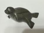 Inuit Soapstone Seal Carving with Signature