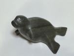 Inuit Soapstone Seal Carving with Signature