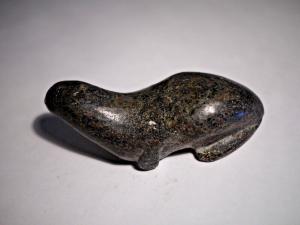 Vintage Soapstone Seal Sculpture - Eskimo Art