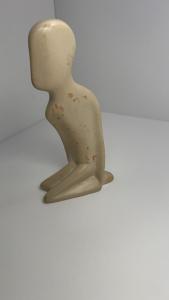 Kneeling Man Soapstone Carving Art Sculpture