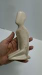 Kneeling Man Soapstone Carving Art Sculpture