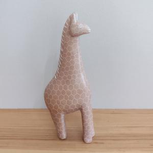 Handmade Soapstone Giraffe Figurine 9" Safari Art