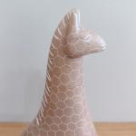 Handmade Soapstone Giraffe Figurine 9" Safari Art