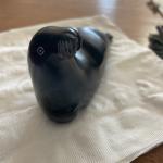 Hand-Carved Soapstone Eskimo Seal Sculpture