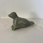 Hand Carved Inuit Soapstone Seal Figurine
