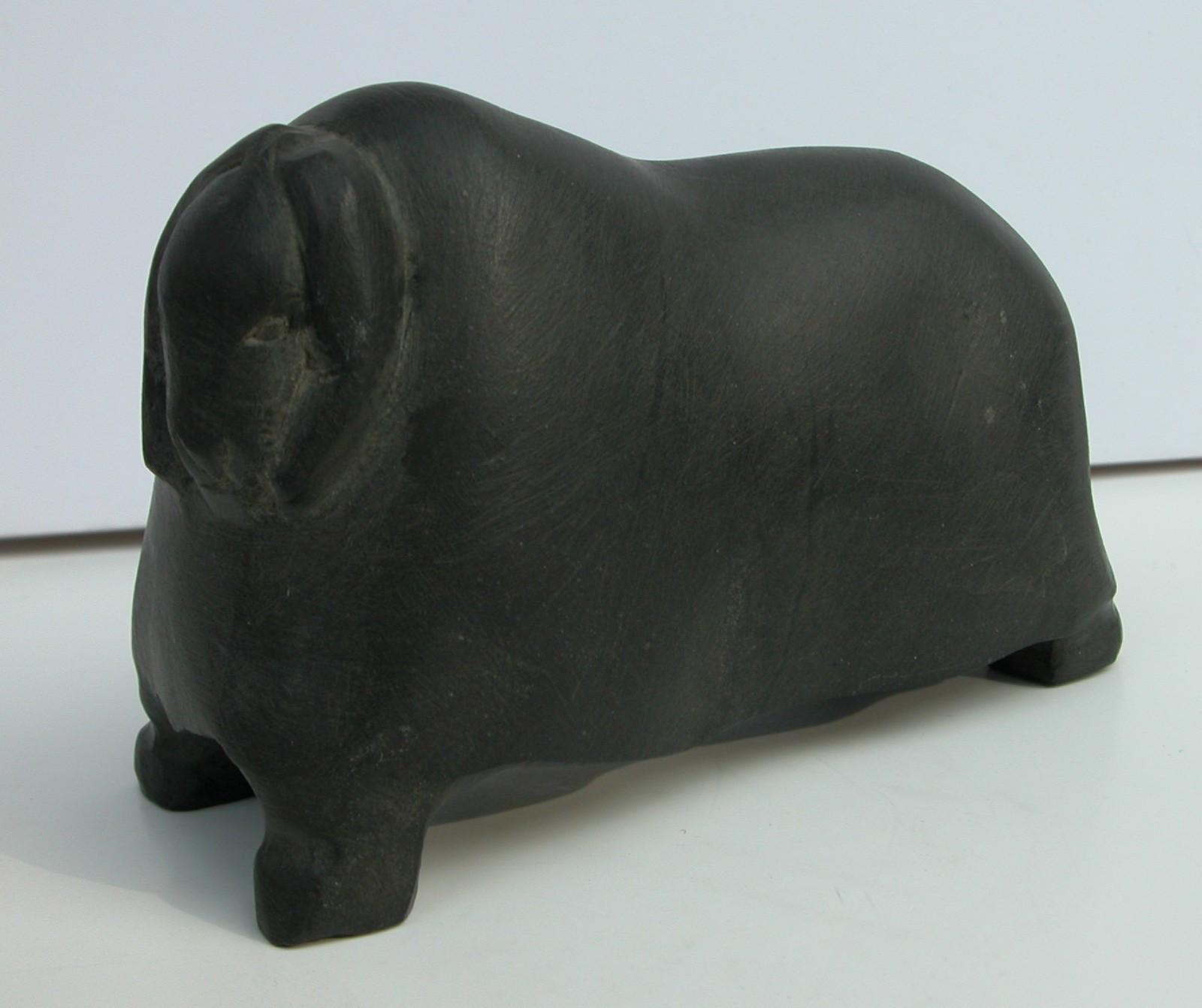 David Arnasungaaq Inuit Muskox Soapstone Sculpture