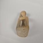 Soapstone Thinking Man Figurine – 5” Sculpture