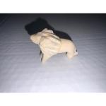 Vintage Soapstone Lion Figurine - Small Animal Sculpture