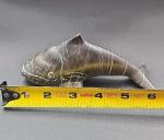 Inuit Soapstone Whale Carving - 6" Vintage