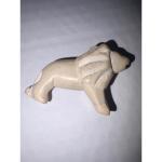Vintage Soapstone Lion Figurine - Small Animal Sculpture