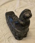 Hand Carved Soapstone Inuit Eskimo on Sled