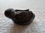 Inuit Soapstone Resting Duck Figurine Sculpture