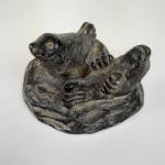 Vintage Soapstone Seal Sculpture by Al Wolf