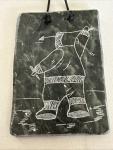 Inuit Soapstone Plaque by Dietrich Muchelstein