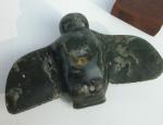 Inuit Owl Soapstone Sculpture - Vintage Carving