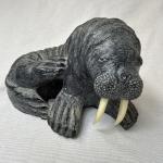 Wolf Soapstone Sculpture - Handmade Canadian Art
