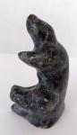 Vintage Signed Soapstone Eskimo Bear by Josie