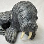 Wolf Soapstone Sculpture - Handmade Canadian Art