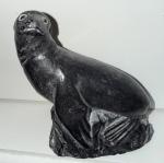 Alaska Soapstone Seal Figurine - Hand Carved