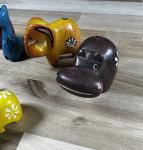 Set of 9 Vintage Soapstone Animal Figures