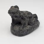 Vintage Soapstone Wolf Sculpture - Canadian Indigenous Art