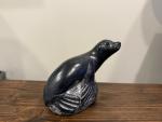 Two Wolf Soapstone Seal Sculptures from Canada