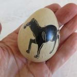 Set of 5 Hand Carved Soapstone Safari Eggs