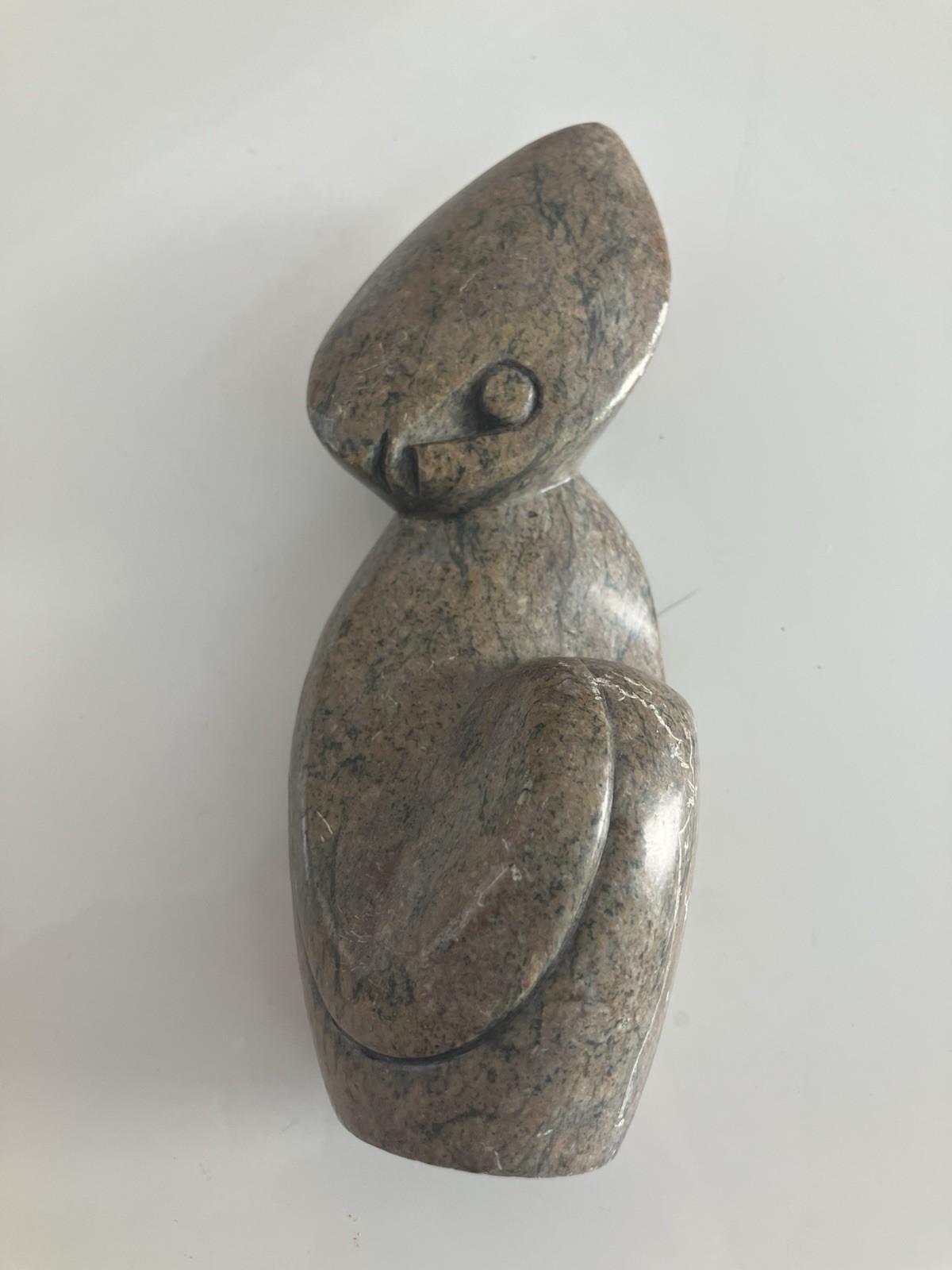 Abstract Soapstone Human Figure Sculpture - Modern Art